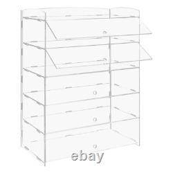 5-Tier Acrylic Display Case Bakery Pastry Countertop Showcase 18.78.4624.4in 5-Tier Acrylic Display Case Bakery Pastry Countertop Showcase 18.78.4624.4in