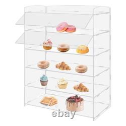 5-Tier Acrylic Display Case Clear Cake Pastry Shelf 18.78.4624.4in