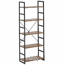 5-Tier Bookshelf Bookcase Storage Organizer Display Shelf Home Office Furniture