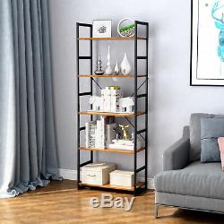 5-Tier Bookshelf Bookcase Storage Organizer Display Shelf Home Office Furniture