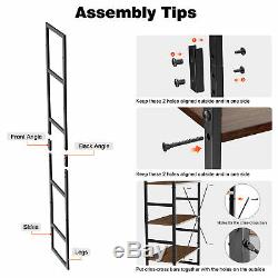 5-Tier Bookshelf Bookcase Storage Organizer Display Shelf Home Office Furniture