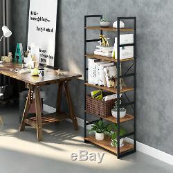 5-Tier Bookshelf Bookcase Storage Organizer Display Shelf Home Office Furniture