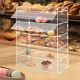 5 Tiers Acrylic Display Case Shelf Dustproof Showcase Holder For Retail Display