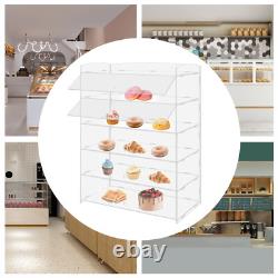 5 Tiers Acrylic Display Case Shelf Dustproof Showcase Holder For Retail Display