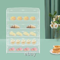 5 Tiers Acrylic Display Case Shelf Dustproof Showcase Holder For Retail Display