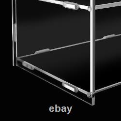 5 Tiers Acrylic Display Case Shelf Dustproof Showcase Holder for Retail Display