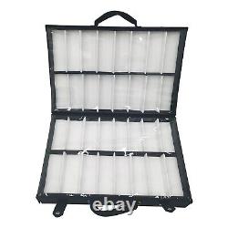 64 Slots Eyeglasses Show Storage Sunglasses Eyewear Tray Display Suitcase Case