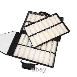 64 Slots Eyeglasses Show Storage Sunglasses Eyewear Tray Display Suitcase Case