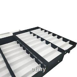 64 Slots Eyeglasses Show Storage Sunglasses Eyewear Tray Display Suitcase Case