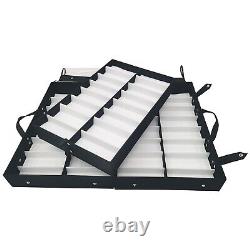 64 Slots Eyeglasses Show Storage Sunglasses Eyewear Tray Display Suitcase Case