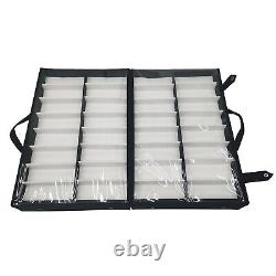 64 Slots Eyeglasses Show Storage Sunglasses Eyewear Tray Display Suitcase Case