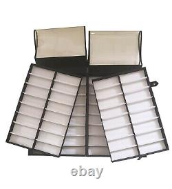 64 Slots Eyeglasses Show Storage Sunglasses Eyewear Tray Display Suitcase Case