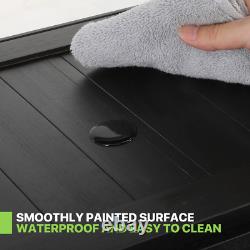 67.5 Acrylic Display Case Showcase Figure Bookshelf Black &Flip up Door, 5 Tiers