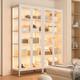 67 Display Cabinet Led Curio Storage Shelf&bookcase For Collectible Toys Books