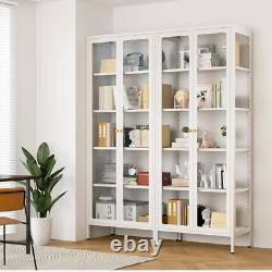 67 Display Cabinet LED Curio Storage Shelf&Bookcase for Collectible Toys Books
