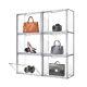 6 Pack Large Acrylic Display Case With Magnetic Door Clear Purse Handbag Stor