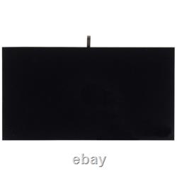 6 Snap Button Display Cases with Black Velvet Display Pads Included