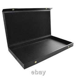 6 Snap Button Display Cases with Black Velvet Display Pads Included