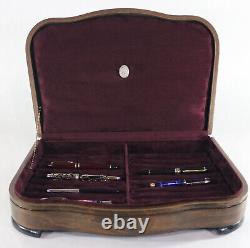 #875 Hand Crafted Fountain Pen Storage Custom Built Solid Mahogany Display Chest