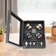 8+5 Automatic Rotation Watch Winder Box Watch Display Case Storage With Lock Quiet