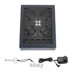 8+5 Automatic Rotation Watch Winder Box Watch Display Case Storage With Lock Quiet