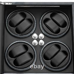 8+5 Automatic Rotation Watch Winder Box Watch Display Case Storage With Lock Quiet