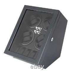 8+5 Automatic Rotation Watch Winder Box Watch Display Case Storage With Lock Quiet