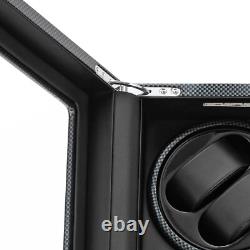8+5 Automatic Rotation Watch Winder Box Watch Display Case Storage With Lock Quiet