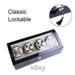 8+9 Watch Winder Storage Display Case Box Automatic Rotation Leather US
