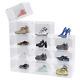 9/12pack Clear Shoe Storage Box Plastic Sneaker Display Case Organizer Container