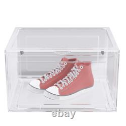 9/12Pack Clear Shoe Storage Box Plastic Sneaker Display Case Organizer Container