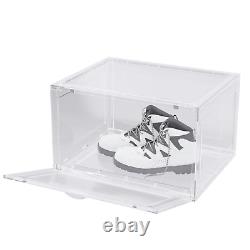 9/12Pack Clear Shoe Storage Box Plastic Sneaker Display Case Organizer Container