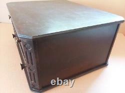 ANTIQUE Vintage Thread Spool Cabinet Drawer Wood Mercantile Store Display