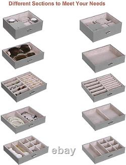 ANWBROAD 6 Tier Huge Jewelry Box Jewelry Organizer Box Display Storage Case Hold
