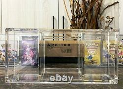 ARK-10X Pokemon All Booster Box & Theme Deck Acrylic Storage Clear Display Case