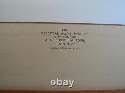 A. N. Russell Practical Glove Holder 12 Wooden Drawers Store Case Ilion NY