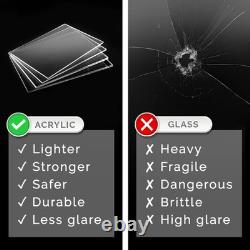 Acrylic 16W Bulk Bread Storage Display Case Bakery Pastry Cookies Bagel Cupcake