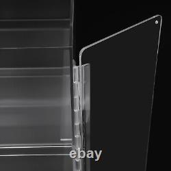 Acrylic 2 Tray Bakery Display Case Rear Door for Donut Cookie Pastry Hotel Store