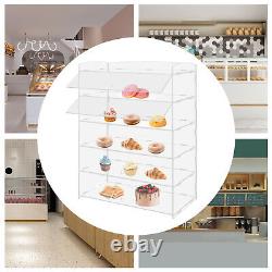 Acrylic 5 Tiers Display Case Shelf Dustproof Showcase Holder for Retail Display