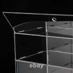 Acrylic Countertop Display Case Storage Shelf Donut Cookie Display Cabinet