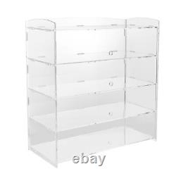 Acrylic Countertop Display Case Storage Shelf Donut Cookie Display Cabinet