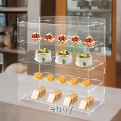 Acrylic Countertop Display Case Storage Shelf Stand Donut Cookie Display Cabinet
