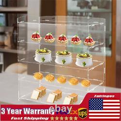 Acrylic Countertop Display Case Storage Shelf Stand Donut Cookie Display Cabinet