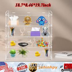 Acrylic Countertop Display Case Storage Shelf Stand Donut Cookies Holder Cabinet