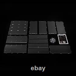 Acrylic Countertop Display Case Storage Shelf Stand Donut Cookies Holder Cabinet