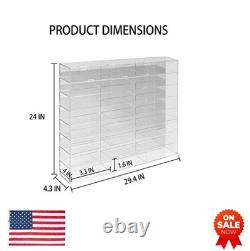 Acrylic Display Case 124 Scale Diecast Toy Car Storage Showcase 24
