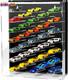 Acrylic Display Case 164 Diecast Cars 40 Car Wall Mount Case With Led Lights