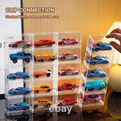 Acrylic Display Case Organizer for 1/64 Scale Diecast Model Car Storage Box