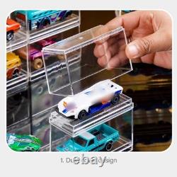 Acrylic Display Case Organizer for 1/64 Scale Diecast Model Car Storage Box