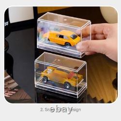 Acrylic Display Case Organizer for 1/64 Scale Diecast Model Car Storage Box